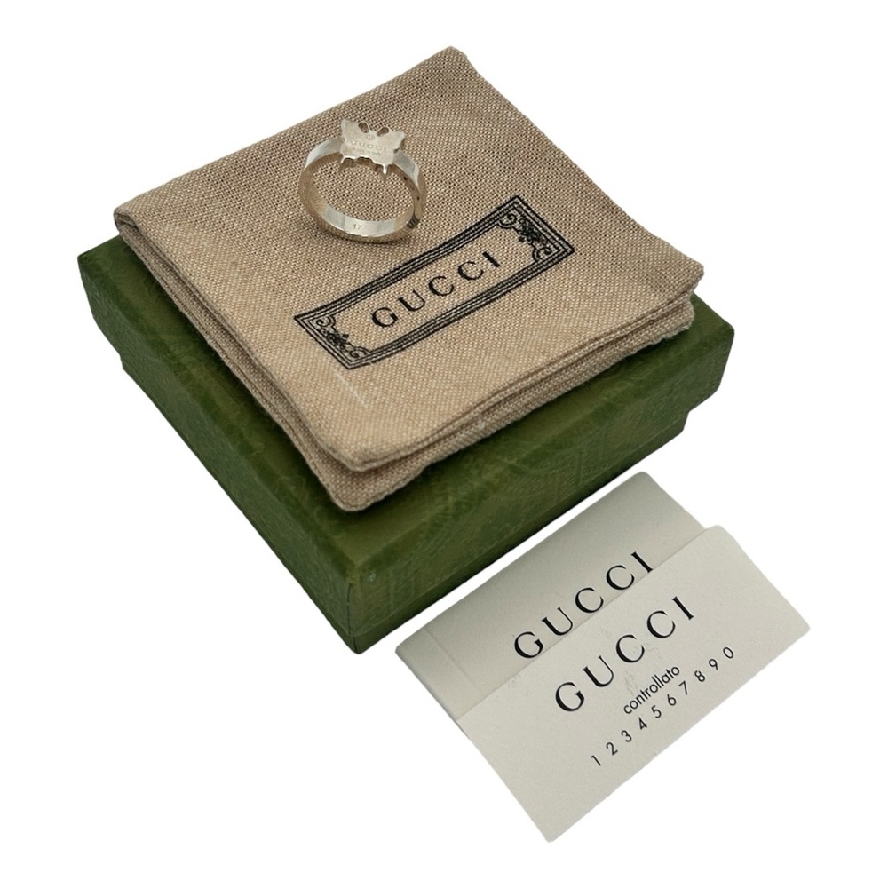 BRAND NEW ✨ GUCCI Sterling Silver Butterfly Ring